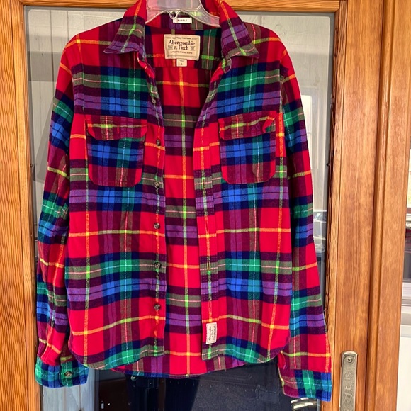 Abercrombie & Fitch “muscle” flannel shirt - Picture 1 of 5